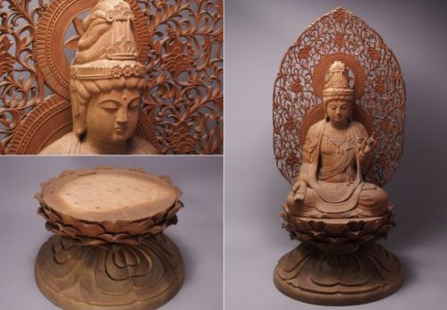 木彫 観音菩薩坐像