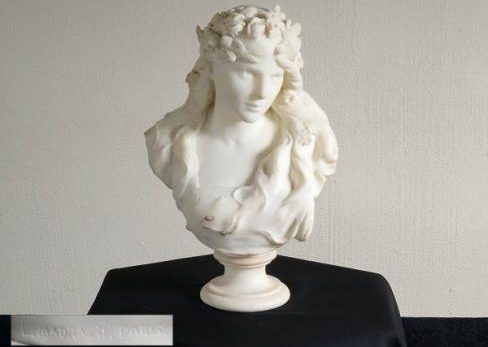 彫刻家 Luca Madrassi作 大理石 胸像