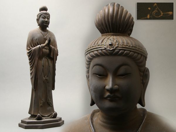 仏教美術 彫刻家 細谷而楽作 乾漆 仏陀 仏像