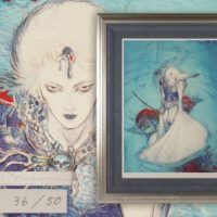 イラストレーター 天野喜孝作「アルビノの戦士」ミクストメディア E.A. 36/50