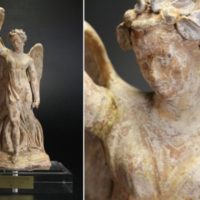 彫刻美術 テラコッタ ニケ女神像 BC3～1世紀 南イタリア