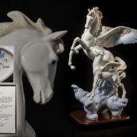 【限定1500体】LLADRO リヤドロ「初航海(ペガサスの親子)」フィギュリン 置物 1778