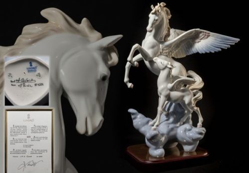 【限定1500体】LLADRO リヤドロ「初航海(ペガサスの親子)」フィギュリン 置物 1778