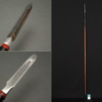 武具 槍 紋様入鞘 拵え