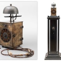 【時代の逸品 大名時計】一挺天符 和時計 錘・台座付属