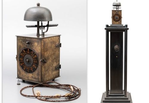 【時代の逸品 大名時計】一挺天符 和時計 錘・台座付属