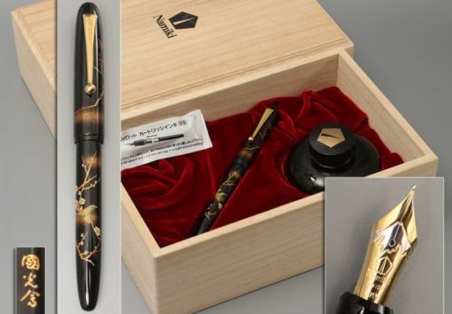 パイロットPILOT × ナミキNAMIKI 高級蒔絵万年筆「梅とうぐいす」ペン先K18
