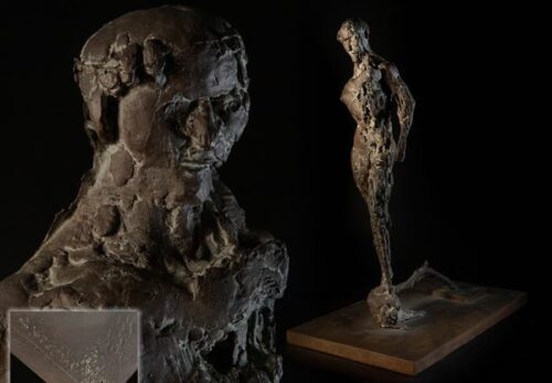 西洋彫刻 在銘 ブロンズ 裸婦像