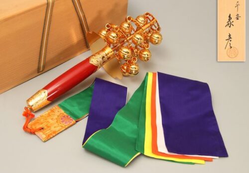 平安 象彦造 神楽鈴 共箱