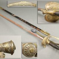 旧日本陸軍 蜻蛉剣 拵え 全長82.5cm 刀緒付属