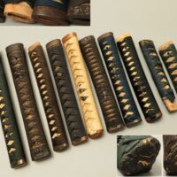 武具 柄前10点まとめて 白鮫肌 縁頭 目貫