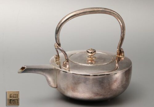 【純銀刻】徳力製 銚子 重量 425.5g
