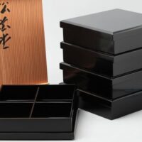 輪島塗【尚古堂】造 松華堂 弁当箱 五客 共箱付属