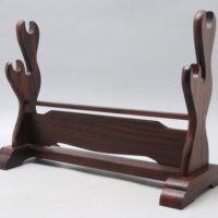 武具 唐木 二本 刀掛台